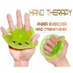 Hand Grip Strengthener Finger Exercise Ring Tension Arthritis Wrist Training Fitness for Guitar Players Hand Therapy