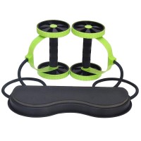 Abdominal Wheel Double-wheel Tensioner Fitness Roller Abdominal Muscle Training Device Multi-functional Abdomen