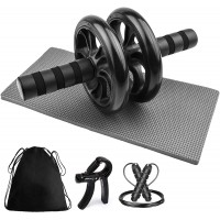 Factory wholesale Ab roller set with hand-held skipping knee pads and tote bag home gym fitness equipment